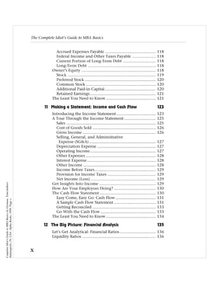 Complete Idiot's Guide to MBA Basics by Gorman, Tom(Author)
Indianapolis, IN, USA: Alpha Books, 1998. Page x.
 