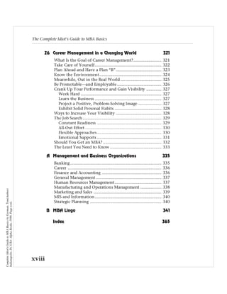 Complete Idiot's Guide to MBA Basics by Gorman, Tom(Author)
Indianapolis, IN, USA: Alpha Books, 1998. Page xviii.
 