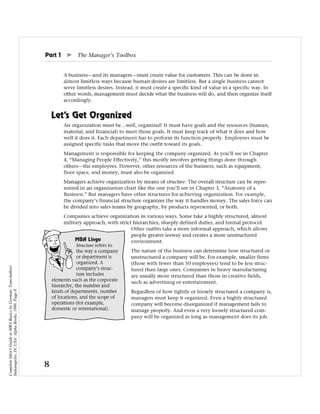 Complete Idiot's Guide to MBA Basics by Gorman, Tom(Author)
Indianapolis, IN, USA: Alpha Books, 1998. Page 8.
 