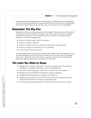 Complete Idiot's Guide to MBA Basics by Gorman, Tom(Author)
Indianapolis, IN, USA: Alpha Books, 1998. Page 11.
 