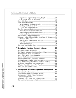 Complete Idiot's Guide to MBA Basics by Gorman, Tom(Author)
Indianapolis, IN, USA: Alpha Books, 1998. Page viii.
 