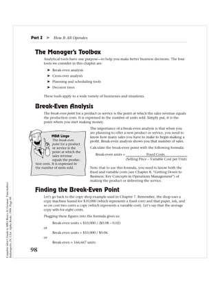 Complete Idiot's Guide to MBA Basics by Gorman, Tom(Author)
Indianapolis, IN, USA: Alpha Books, 1998. Page 98.
 