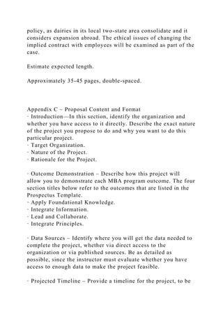 MBA Capstone Project GuidelinesThroughout your MBA program.docx
