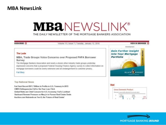 Mba Newslink cadc mba presents careers in residential mrtgage banking Mba Newslink cadc mba presents careers in residential mrtgage banking