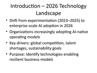 Emerging Technologies Shaping Business Resilience and Digital ...