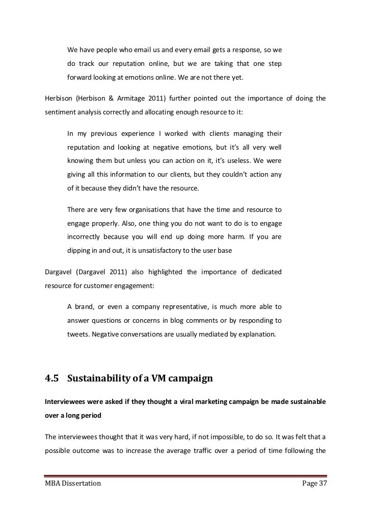 dissertation in mba marketing