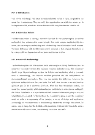 Mba dissertation skeleton and planning | PDF