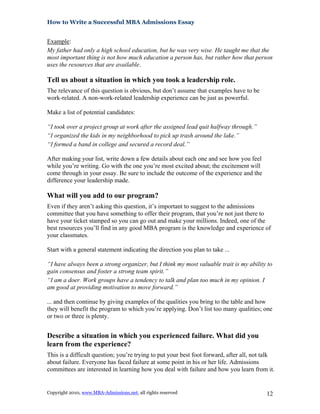 Two's Example Mba Mba essay writingguide | PDF