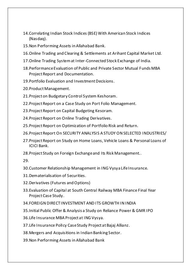 Online trading system at inter-connected stock exchange of india mba project
