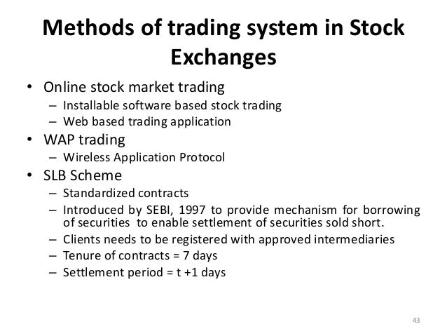 Online trading system bombay stock exchange