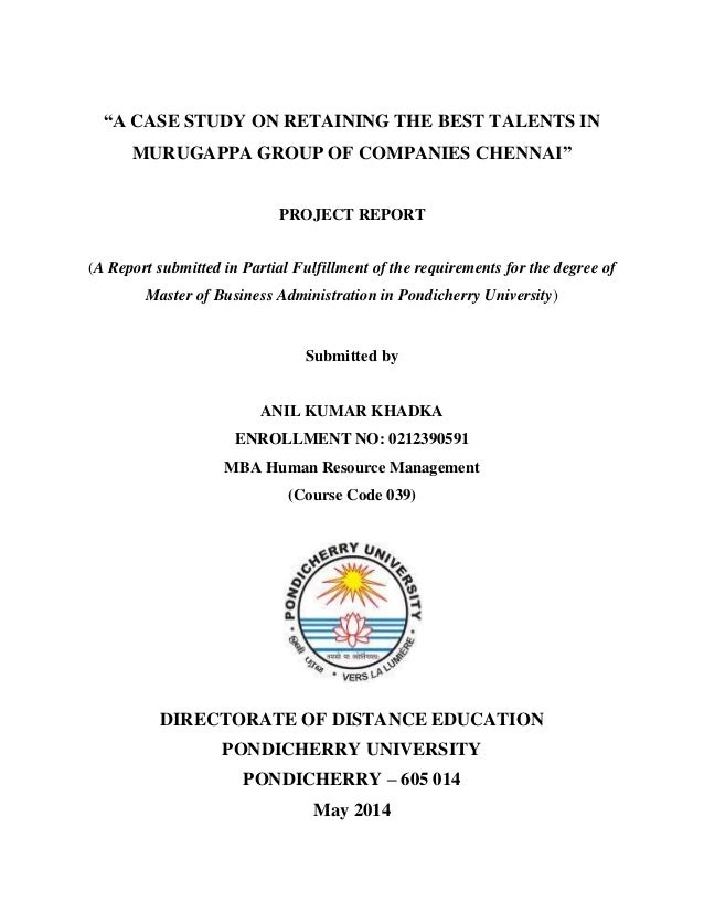 Dissertation reports in hr