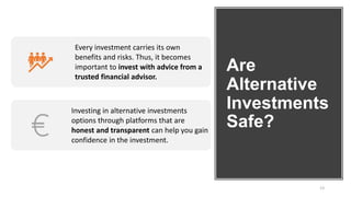 ALTERNATIVE INVESTMENTS – INDIAN SCENARIO | PPTX