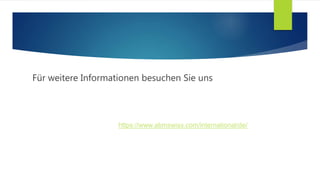Für weitere Informationen besuchen Sie uns
https://www.abmswiss.com/international/de/
 