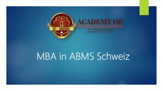 MBA in ABMS Schweiz
 