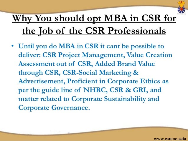 Mba And Csr why mba in corporate social responsibility Mba And Csr why mba in corporate social responsibility
