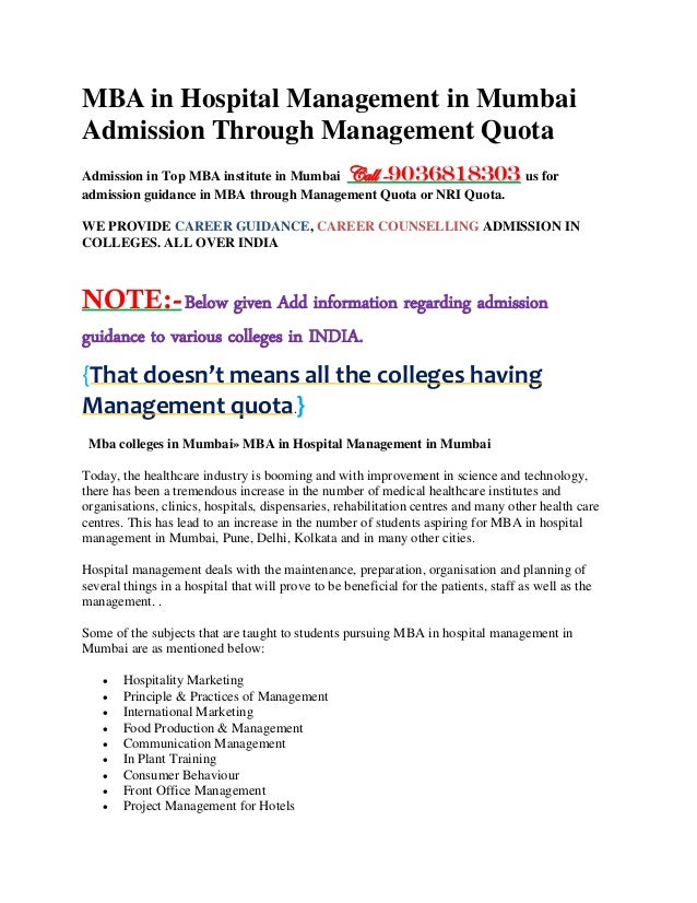 Mba In Hospital Administration In India mba in hospital management in mumbai mba programmes Mba In Hospital Administration In India mba in hospital management in mumbai mba programmes