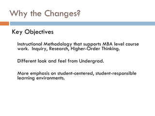 MBA Instructional Methodology