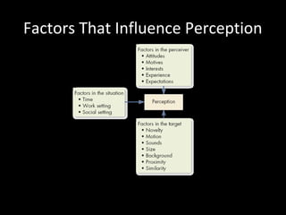 Factors That Influence Perception
 