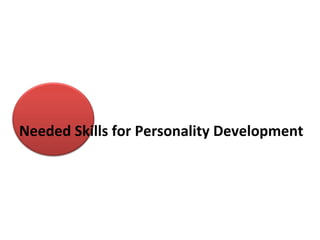 Needed Skills for Personality Development 