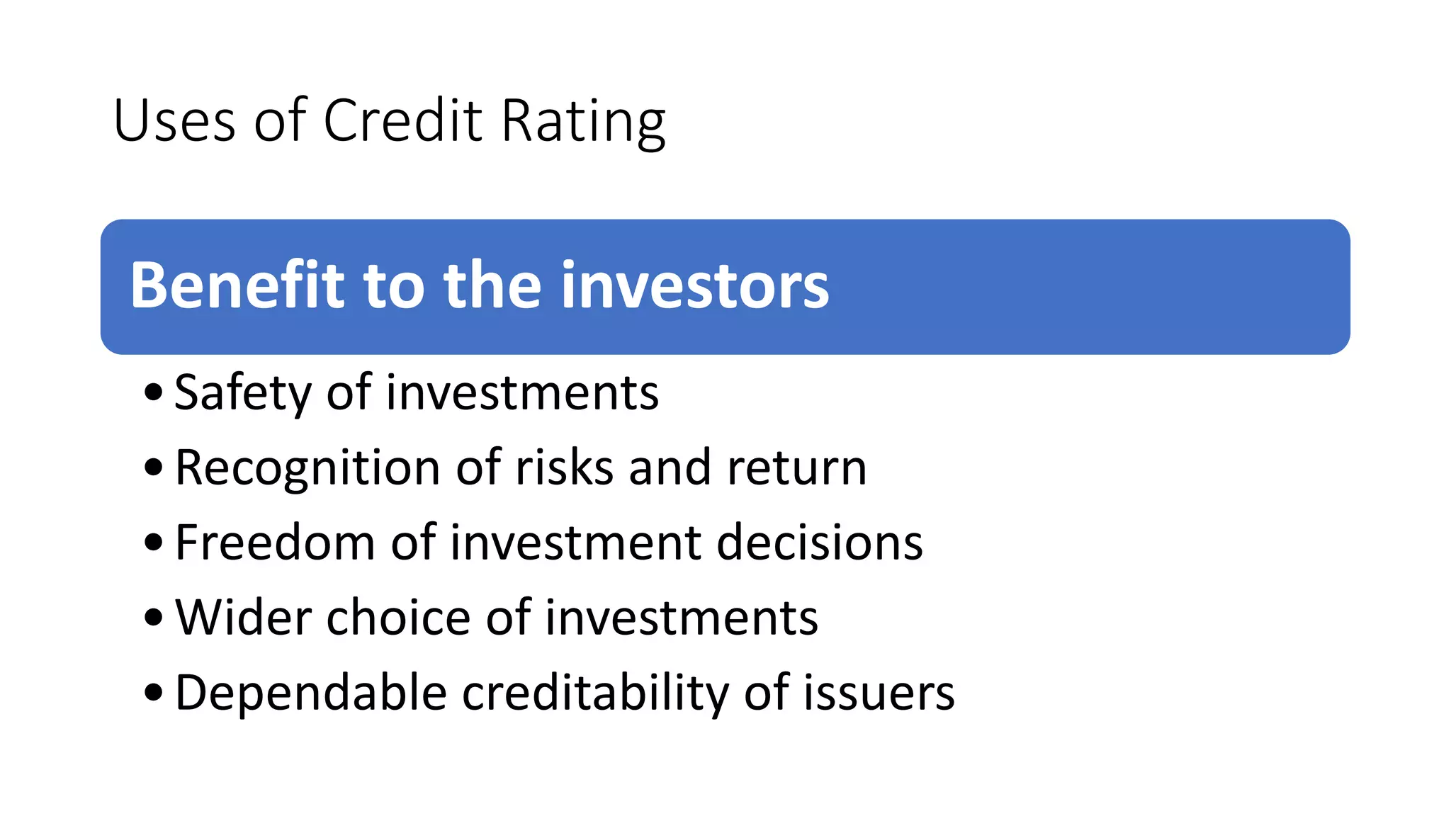 Credit Risk Agency CREDIT RATING AGENCIES | PPTX