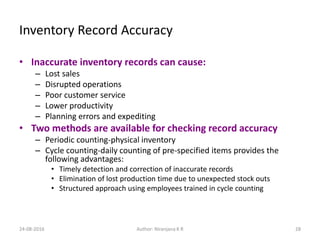 Poor Structured Inventory Mba om 08_inventory_management | PPTX