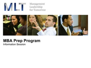 MBA Prep Program Information Session 