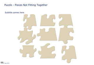 6912 Aug 2013
Puzzle - Pieces Not Fitting Together
Subtitle comes here
 