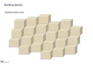 8612 Aug 2013
Building blocks
Subtitle comes here
 
