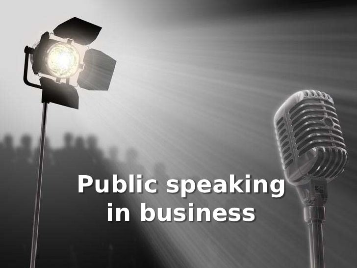 Assignment on public speaking