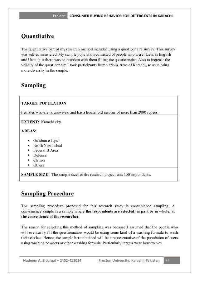 consumer buying behaviour questionnaire detergent This is based on our research work on detergents, being fmcg, it made us go to households and interact to find out the consumer's buying behavior. consumer buying behaviour questionnaire detergent This is based on our research work on detergents, being fmcg, it made us go to households and interact to find out the consumer's buying behavior.