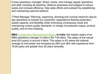MBA In Operations Management | PPTX