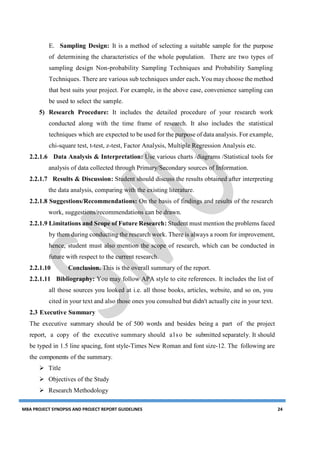 Two's Example Mba Mba project guidelines 2016 | PDF