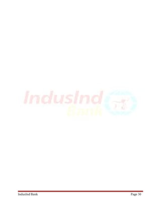 IndusInd Bank Page 30 
 