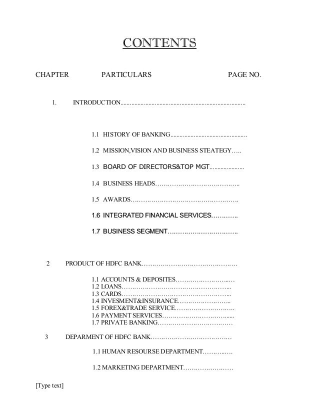Forex project report mba