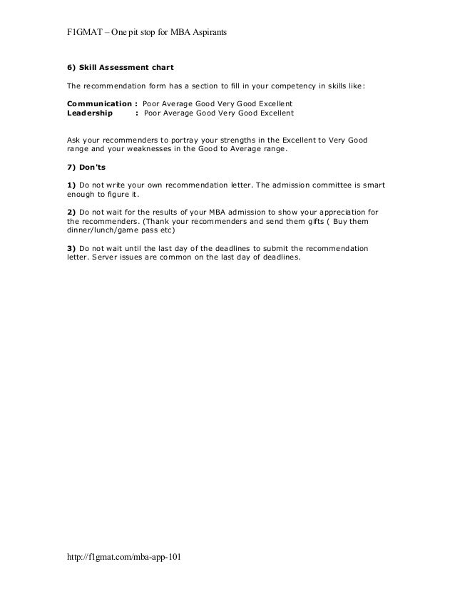mba recommendation letter tips writing your own recommendation letter
