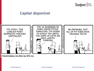 Empreendedorismo Atraindo investidores Prof. Marcos Hashimoto
Capital disponível
 