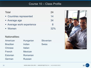 Executive MBA in Supply Chain Management at ETH Zurich | PDF