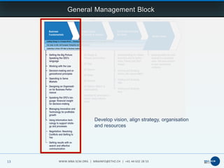 Executive MBA in Supply Chain Management at ETH Zurich | PDF