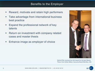 Executive MBA in Supply Chain Management at ETH Zurich | PDF