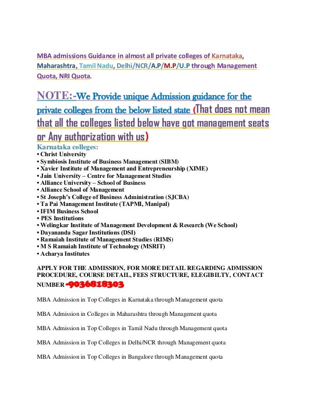 types of mba