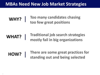 MBA Careers in Turbulent Times