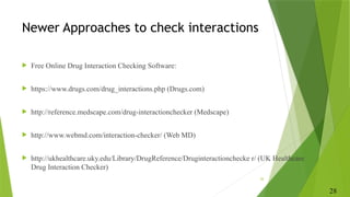 Comprehensive Overview of Drug Interactions and Pharmacokinetics in ...