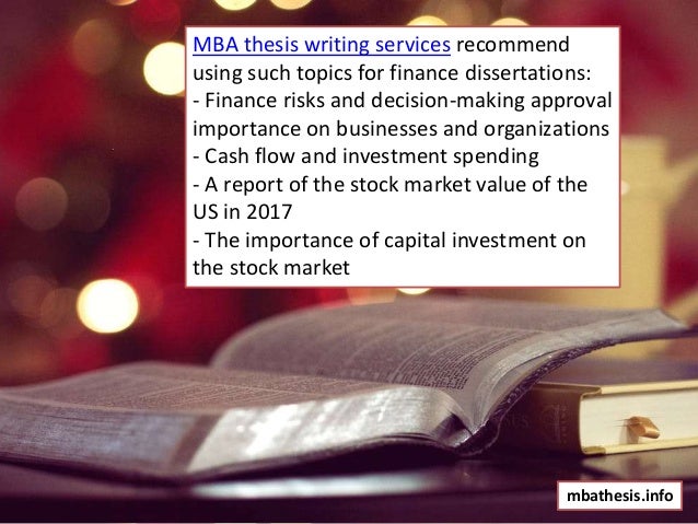 List Of 20 Catchy MBA Dissertation Topics To Consider best mba thesis topic