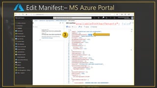 Edit Manifest:– MS Azure Portal
"availableToOtherTenants": false
 