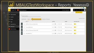 MBAUGTestWorkspace – Reports Yeeesss
 