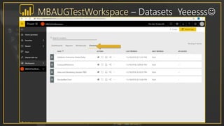 MBAUGTestWorkspace – Datasets Yeeesss
 
