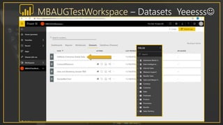 MBAUGTestWorkspace – Datasets Yeeesss
 