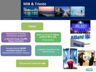 MBA WEB LIVE MIB & Trieste 