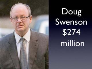 Doug
Swenson
$274
million
 