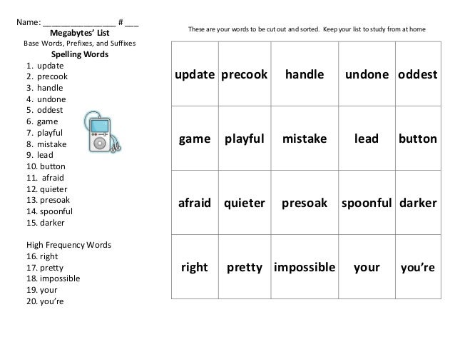 images Mb Words List mb base words prefixes suffixes